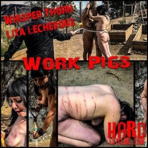 Whisper and Liga as Work Pigs – BrutalMaster – Extreme Spanking